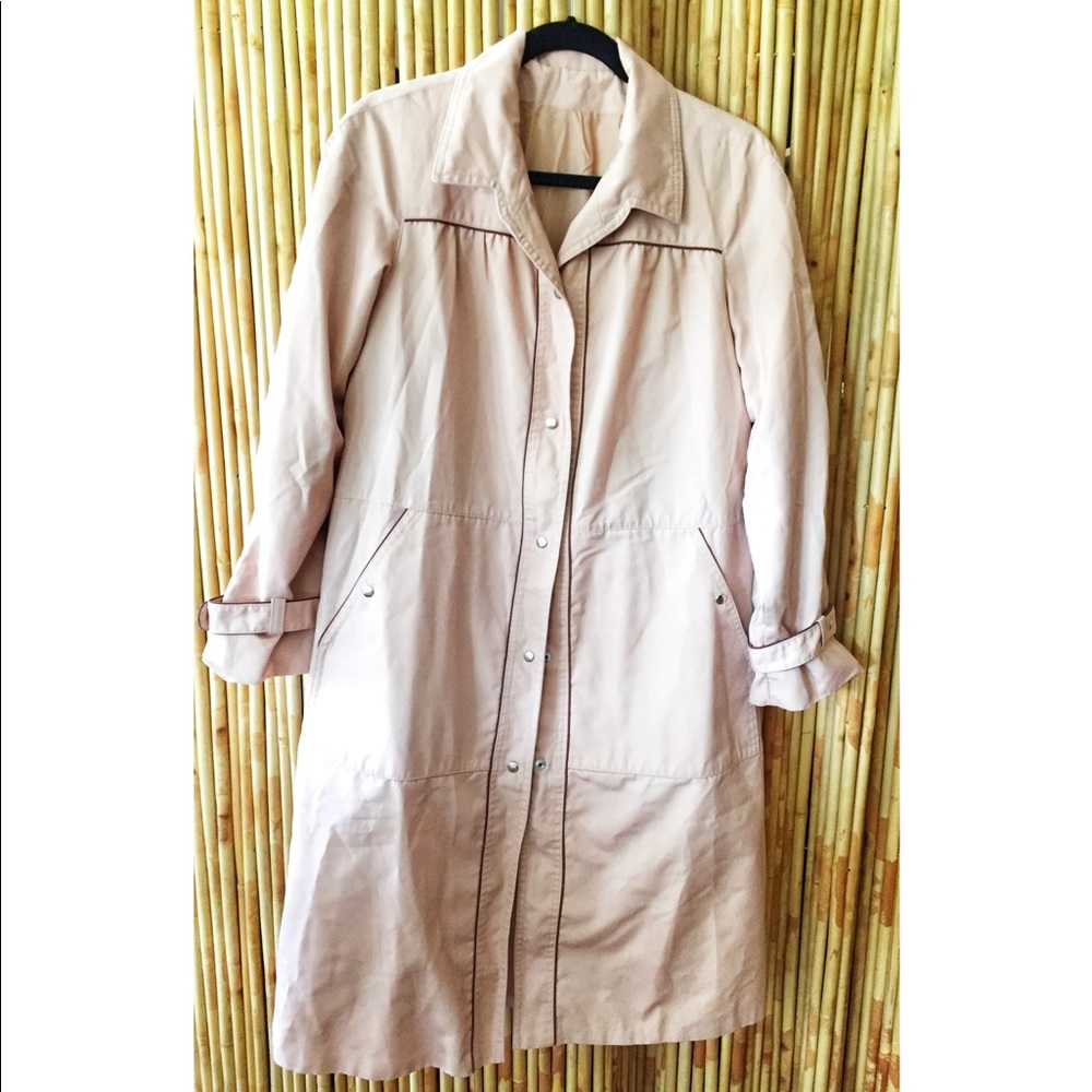 Vintage dusty rose rain coat
